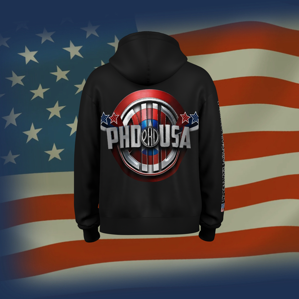 USA PHD HOODIE (BLACK)