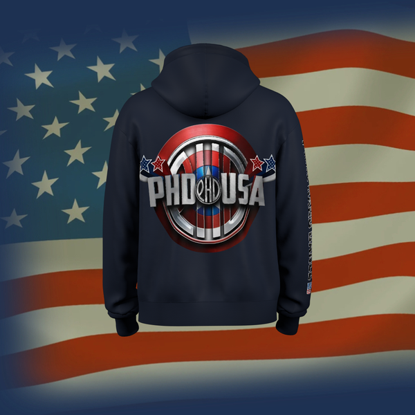 USA PHD HOODIE (NAVY BLUE)