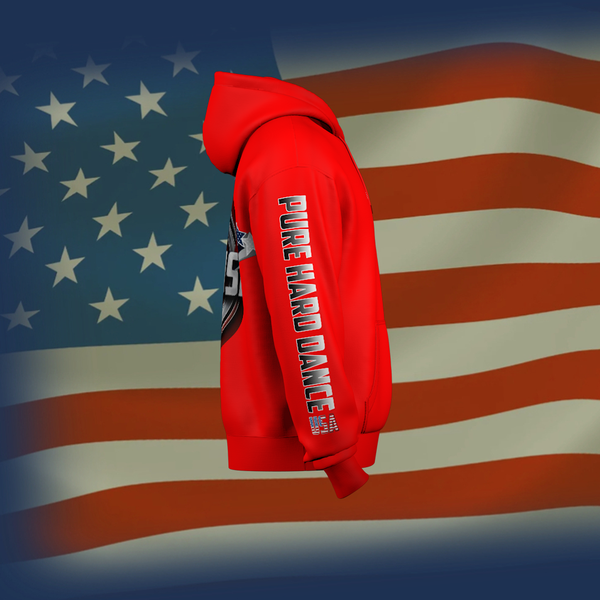 USA PHD HOODIE (RED)