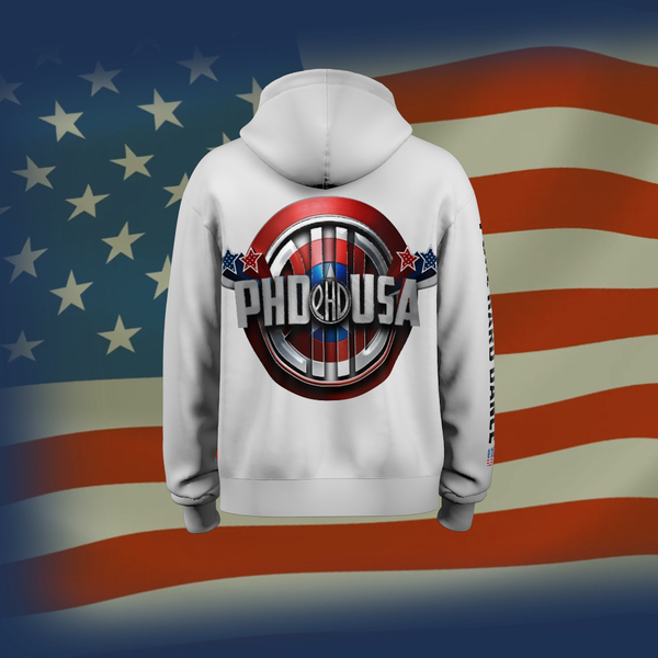 USA PHD HOODIE (WHITE)