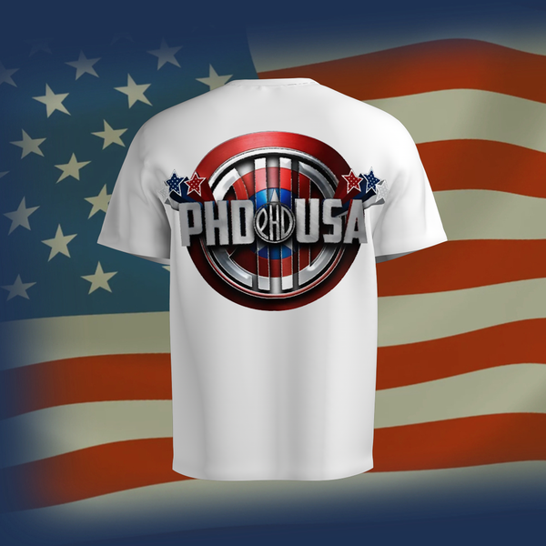 USA PHD TEE SHIRT (WHITE)